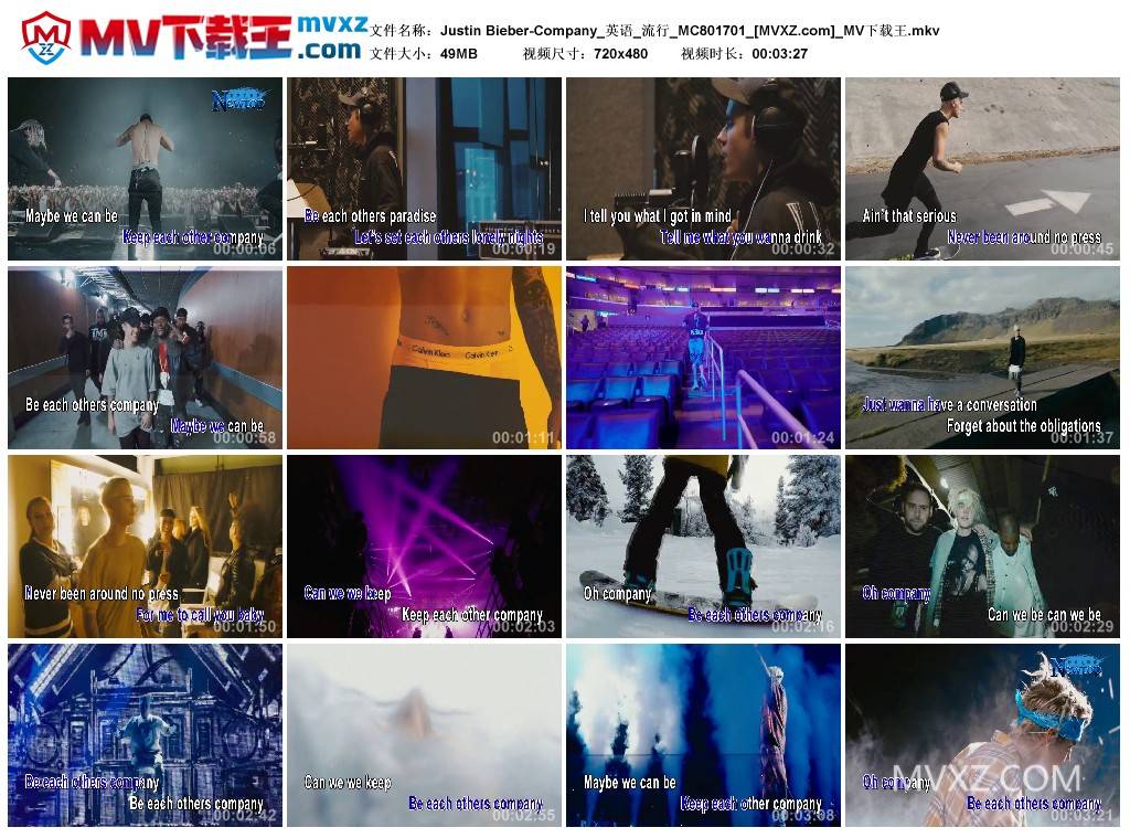 Justin Bieber-Company_英语_流行_MC801701